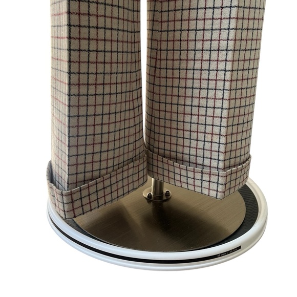 Vintage 70s ILGWU grandma flare plaid grid pants S - Picture 5 of 13